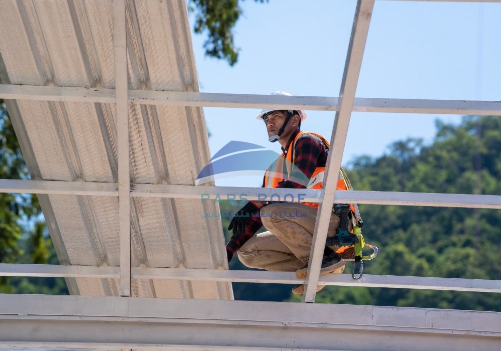 ساخت مرحله به مرحله سقف متحرک و سایبان