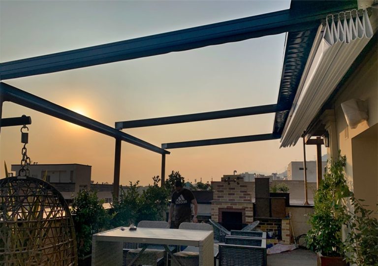 خرید سایبان متحرک پنت هاوس