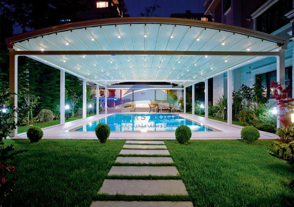 سایبان استخر روباز